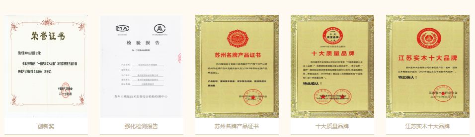 富绅地板品牌荣誉